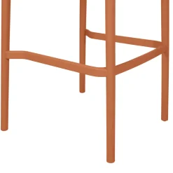 Chaise de bar d'extérieur terracotta h100cm - Lumi