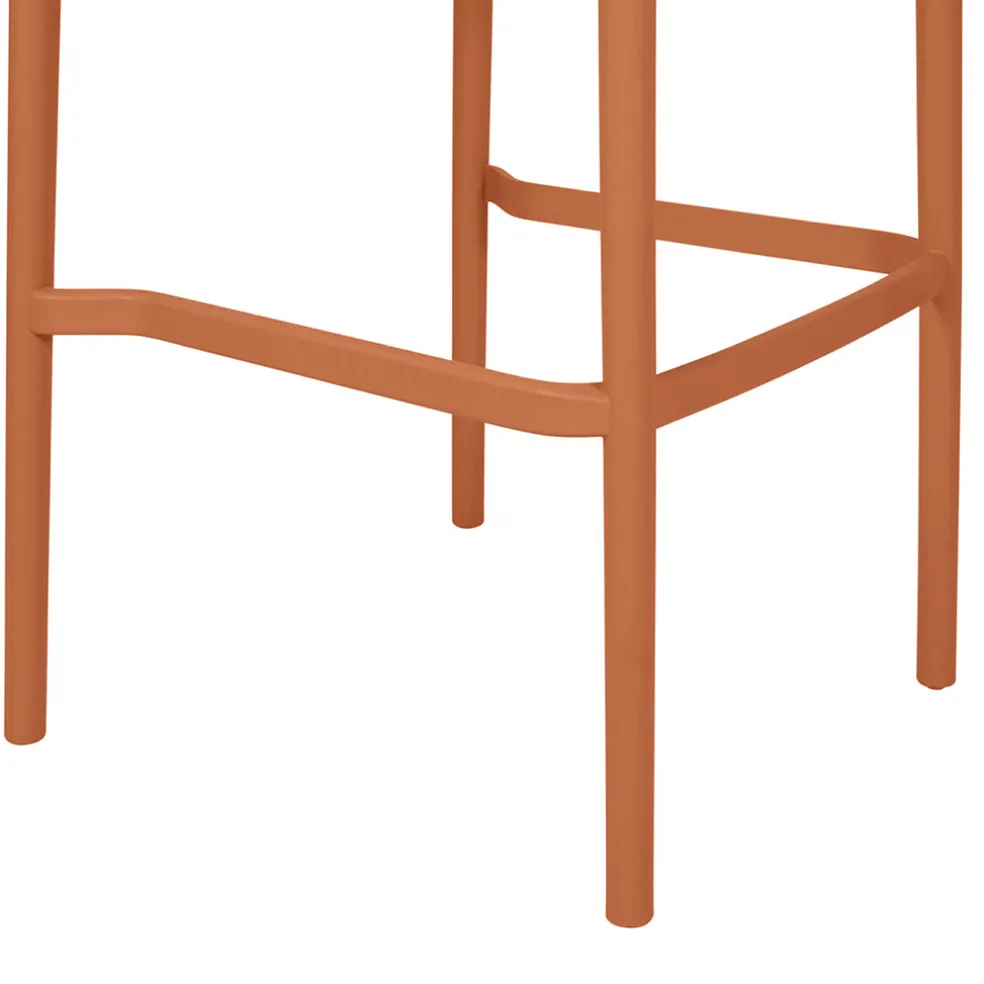 Chaise de bar d'extérieur terracotta h100cm - Lumi