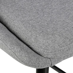 Chaise de bar en tissu gris clair h67cm - Ben