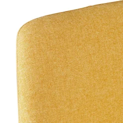 Chaise de bar en tissu moutarde h67cm - Ben