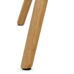 Chaise de bar en tissu soft touch acajou h65cm - Keri