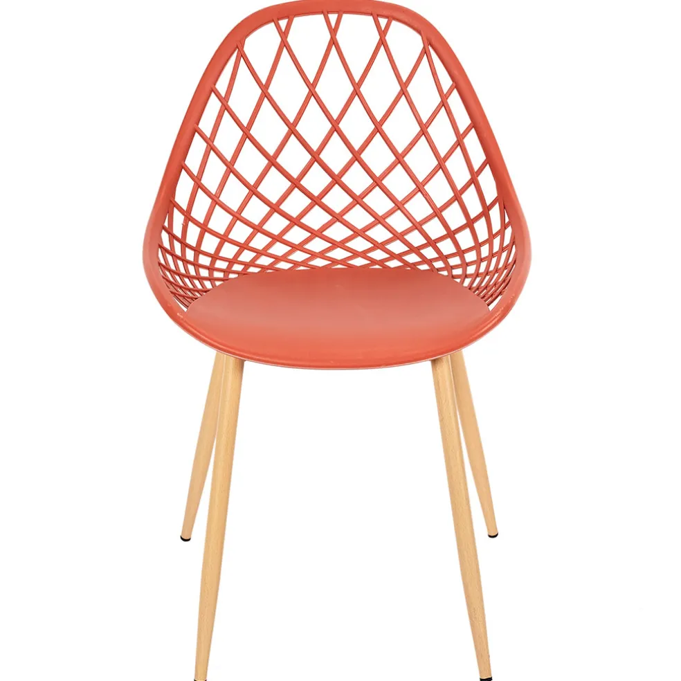 Chaise de jardin en plastique terracotta - Malaga