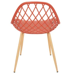 Chaise de jardin en plastique terracotta - Malaga