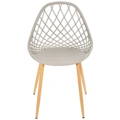 Chaise de jardin en plastique gris taupe - Malaga