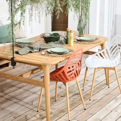 Chaise de jardin en plastique terracotta - Alameda