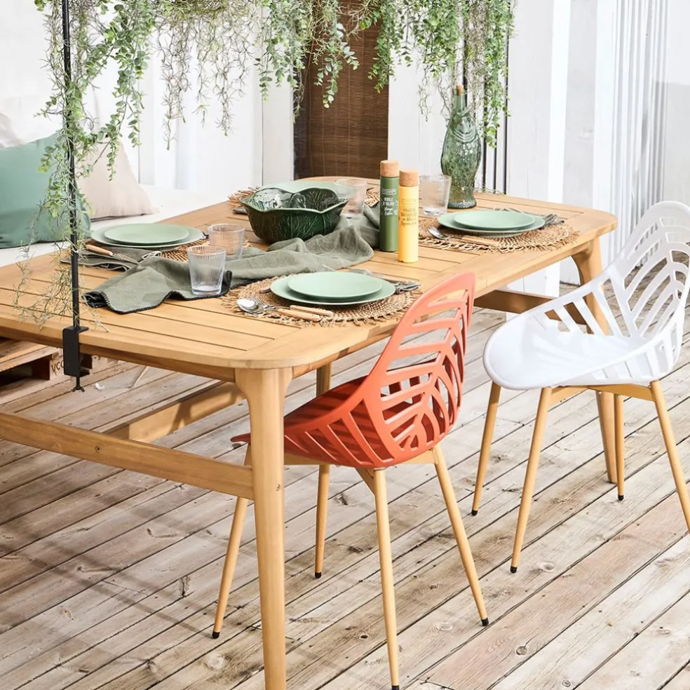 Chaise de jardin en plastique terracotta - Alameda