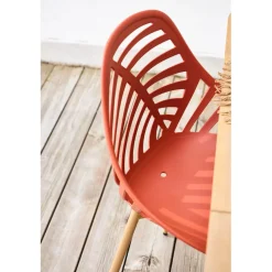 Chaise de jardin en plastique terracotta - Alameda