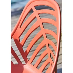 Chaise de jardin en plastique terracotta - Alameda
