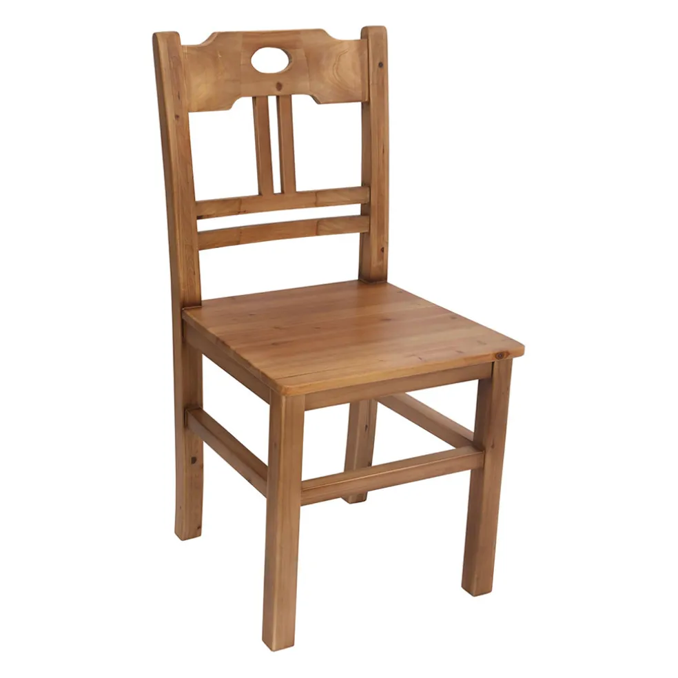 Chaise de salle à manger en sapin naturel - Terroir
