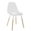 Chaise de salle à manger scandinave transparente - Phebee