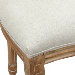 Chaise medaillon en bois d'hévea beige