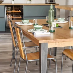 Chaise salle à manger en chêne - Manny