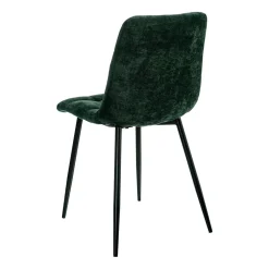 Chaise salle à manger en tissu vert - Mony