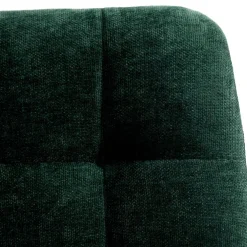 Chaise salle à manger en tissu vert - Mony