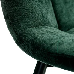 Chaise salle à manger en tissu vert - Mony