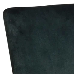 Chaise salle à manger en tissu vert fonce - Demia