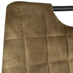 Chaise salle à manger en velours kaki - dana