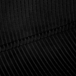 Chaise salle à manger en velours cotelé noir - Julia