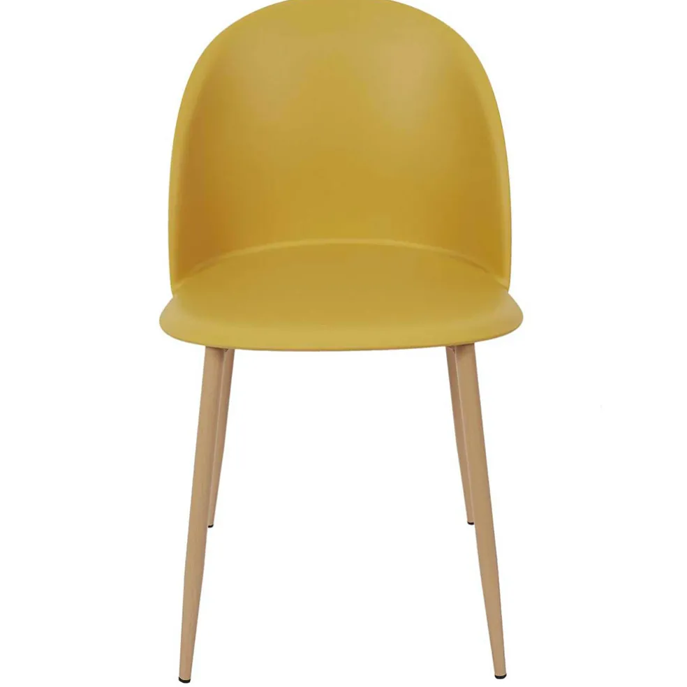 Chaise salle à manger scandinave moutarde - Bergen