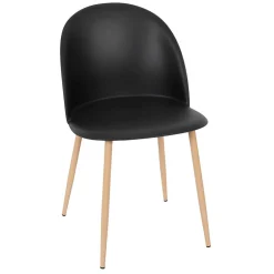 Chaise salle à manger scandinave noir - Bergen