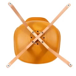 Chaise salle à manger scandinave jaune - Samantha