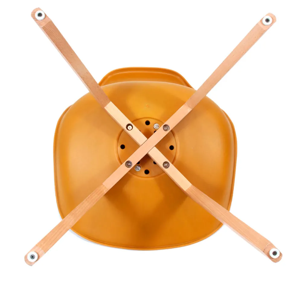 Chaise salle à manger scandinave jaune - Samantha