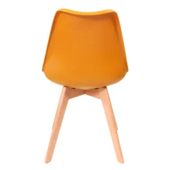 Chaise salle à manger scandinave jaune - Samantha