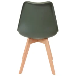 Chaise salle à manger scandinave kaki - Samantha