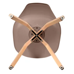 Chaise salle à manger scandinave taupe - Samantha