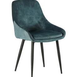 Chaise salle à manger tissu petrole - Stil