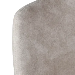 Chaise salle à manger tissu effet daim beige - Ben