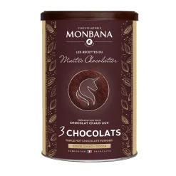 Chocolat en poudre 3 chocolats 175g