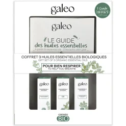 Coffret 3 huiles bio pour bien respirer + guide