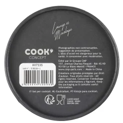 Coffret cocktail 4 pièces noir
