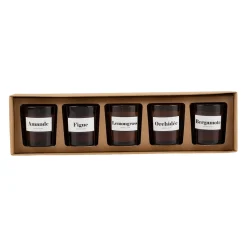 Coffret de 5 bougies - Intemporels