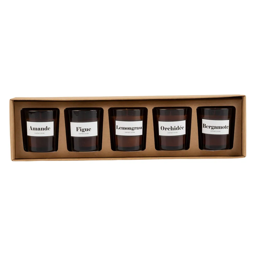 Coffret de 5 bougies - Intemporels