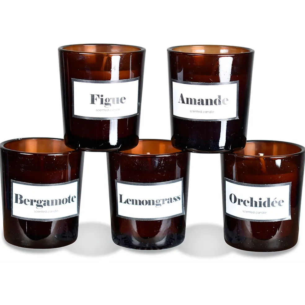 Coffret de 5 bougies - Intemporels