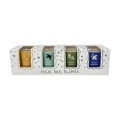 Coffret de 4 bougies Folie des Plumes