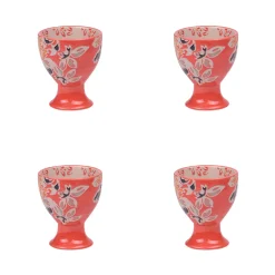 Coffret de 4 coquetiers en grès rouge - Ava