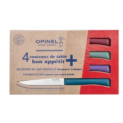 Coffret de 4 couteaux de table multicolor - Opinel