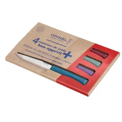Coffret de 4 couteaux de table multicolor - Opinel