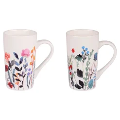 Coffret de 2 mugs en porcelaine 50cl - Flor