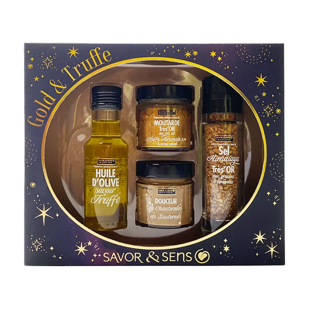 Coffret de 4 préparations "gold et truffe"