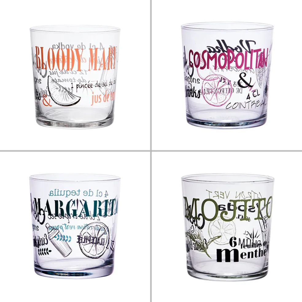 Coffret de 4 verres à cocktail 34.5cl