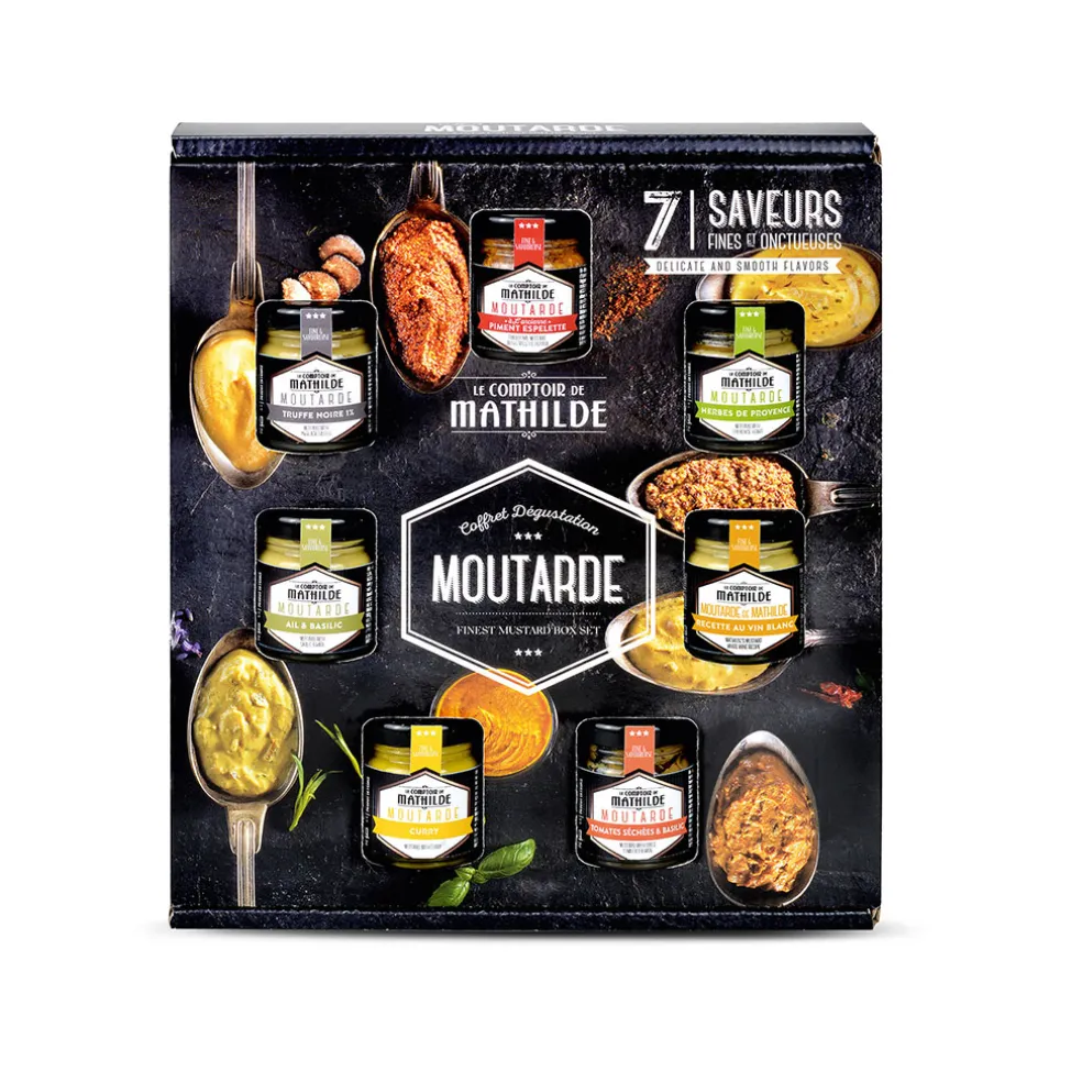 Coffret dégustation moutardes 7x35g