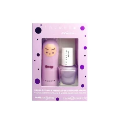 Coffret duo baume à lèvres parfum guimauve et vernis à l'eau violet