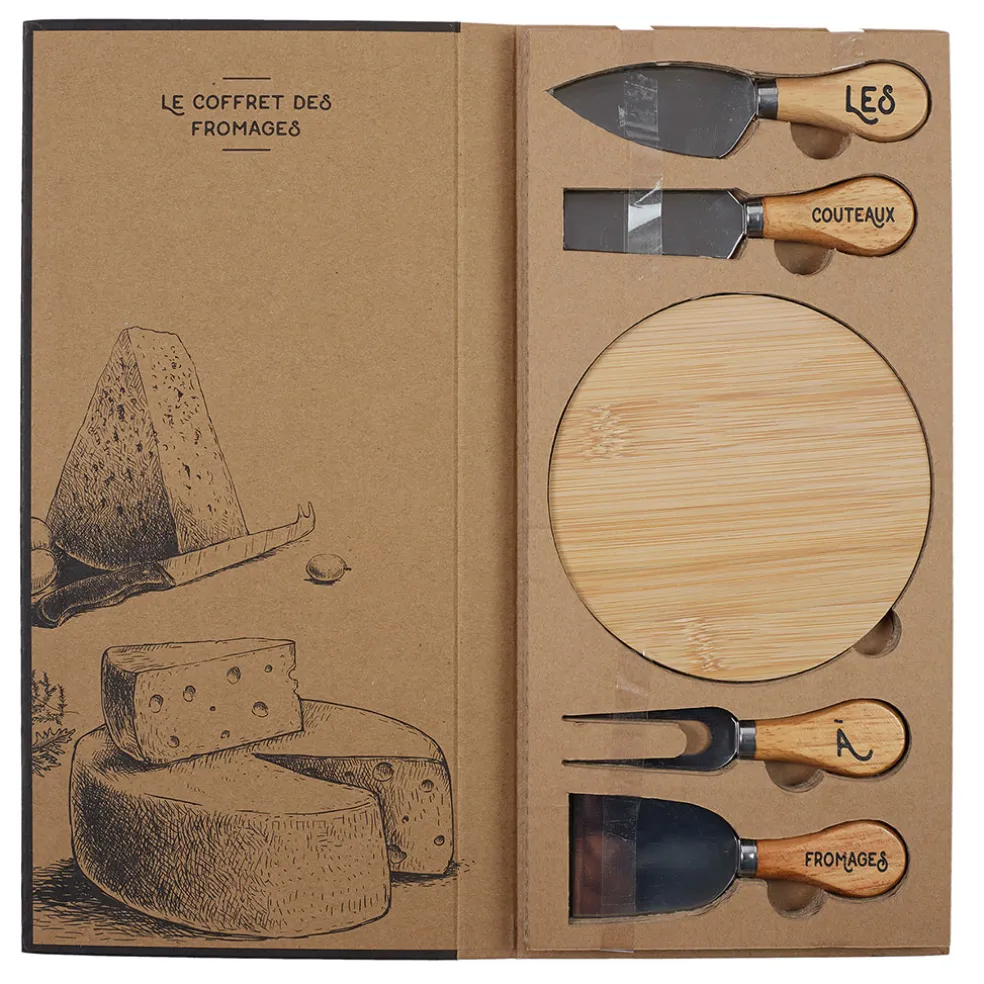 Coffret fromage couteau et planche
