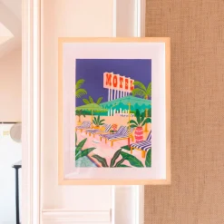 Coffret peinture au numéro - the motel pool