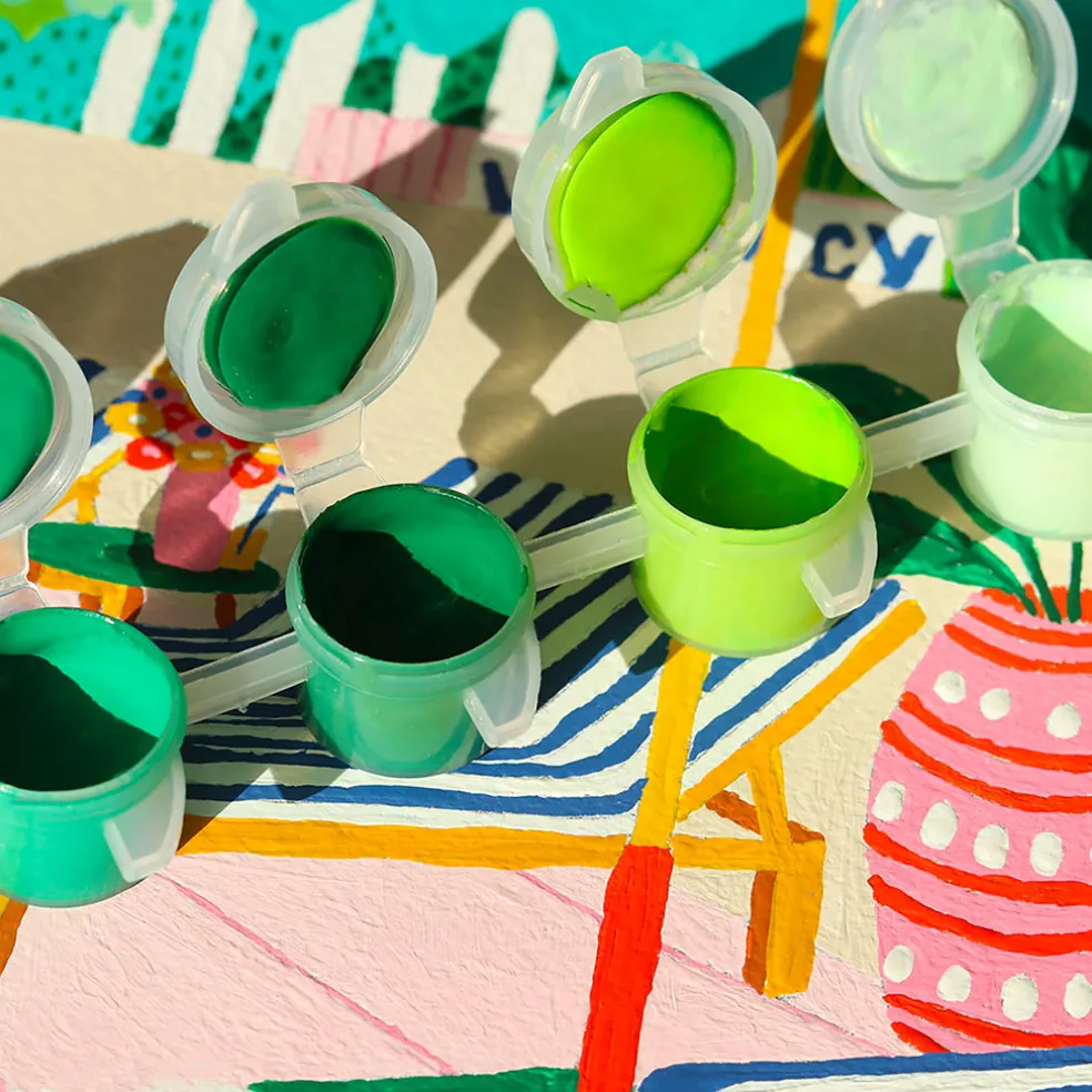 Coffret peinture au numéro - the motel pool