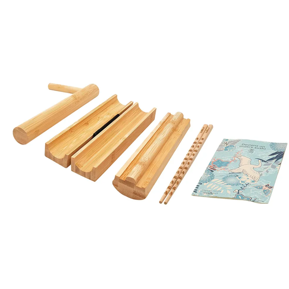 Coffret sushi avec baguettes et livre - Sooshi